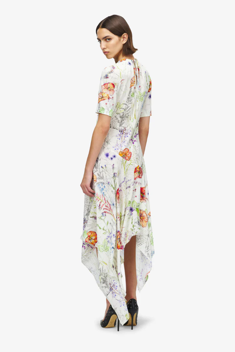 Meadow Floral Asymmetric Dress - Image 2