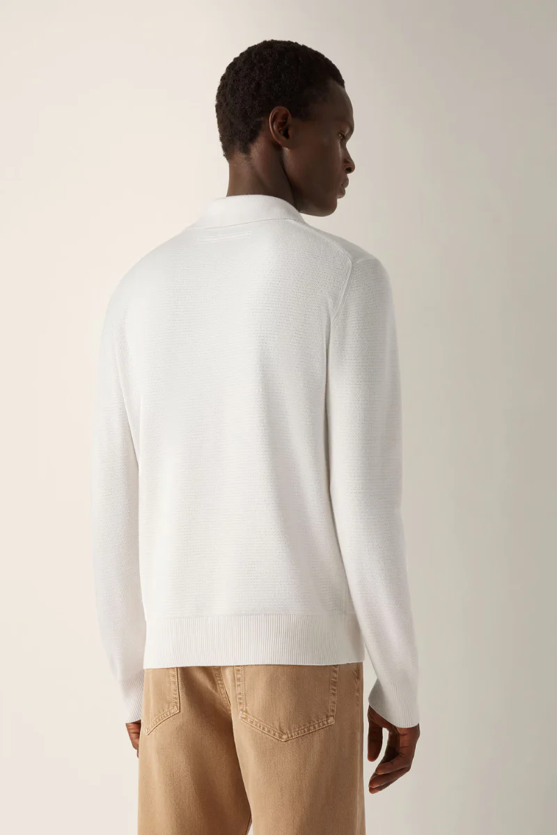 Mélange Polo Sweater - Image 3
