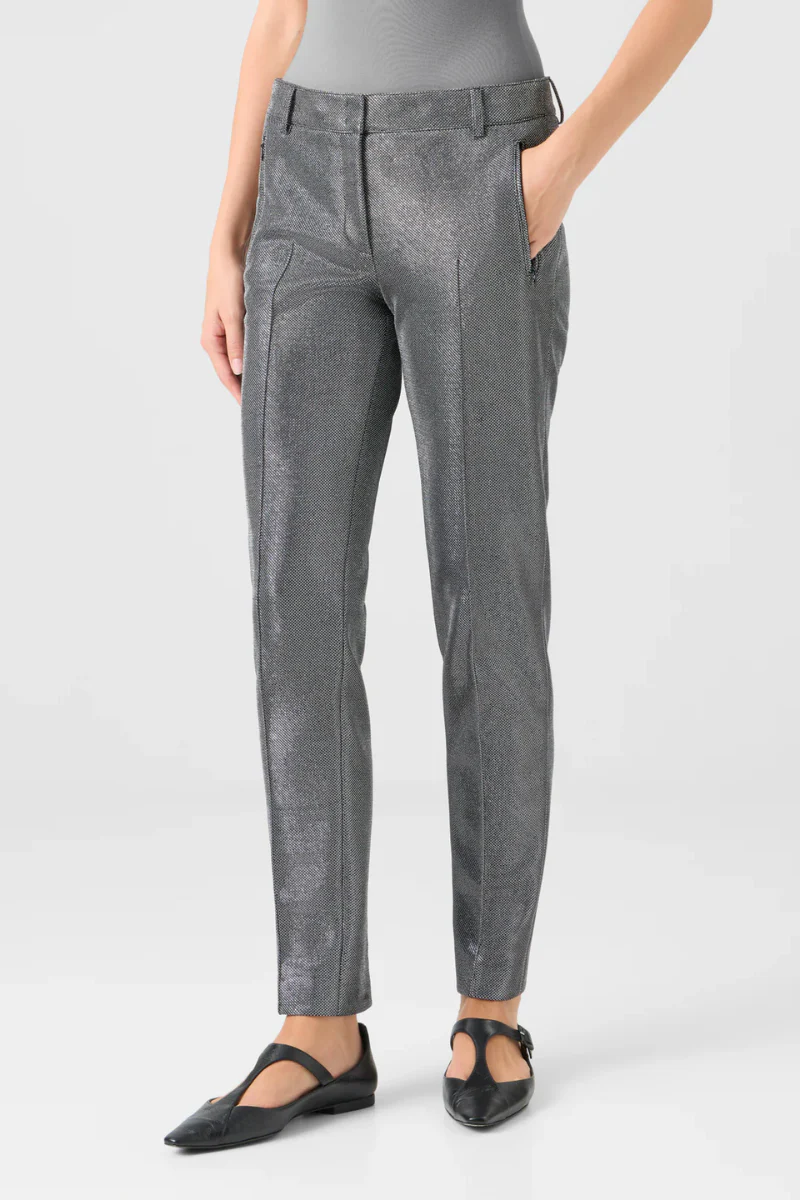 Metallic Birdseye Jersey Fabia Pants - Image 2