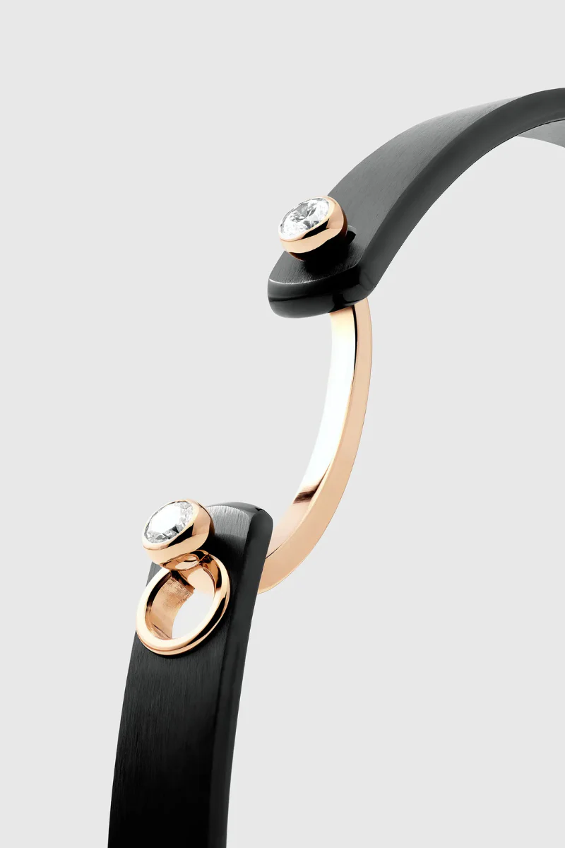 Midnight in Manhattan Mood Bangle, 4mm - Image 2
