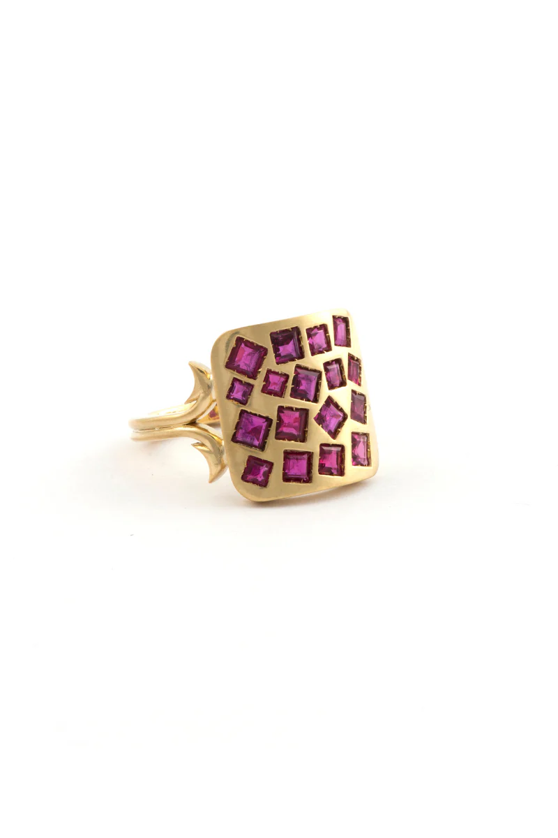 Mixed Shape Ruby Ring