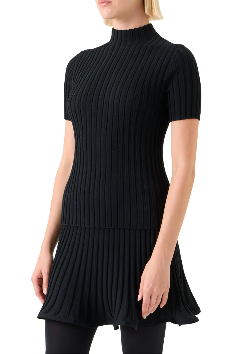 Mock Neck Knit Sweater - Image 2