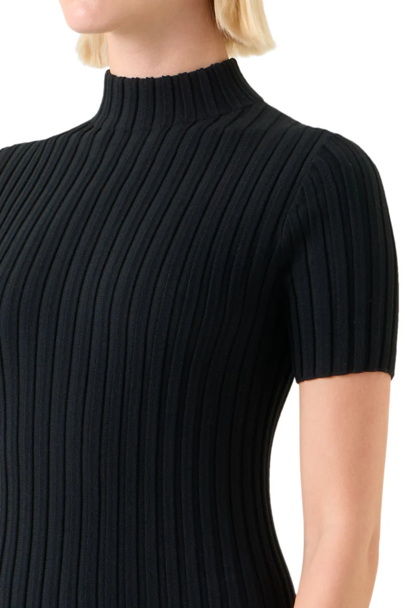 Mock Neck Knit Sweater - Image 3