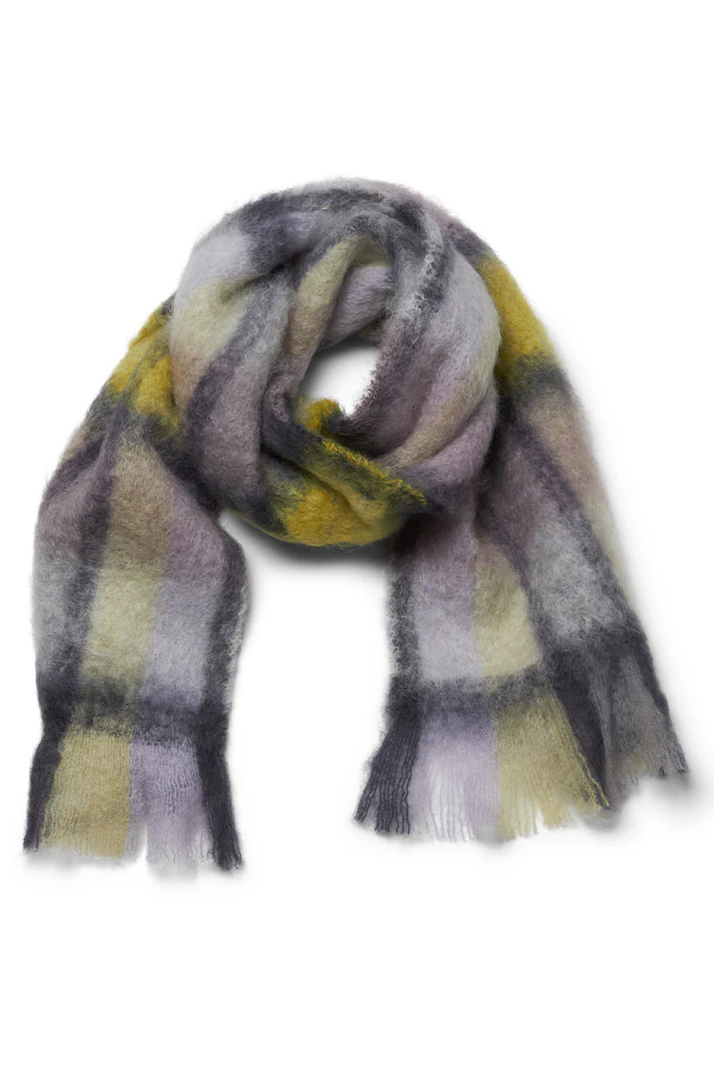 Mohair Tartan Scarf - Image 2