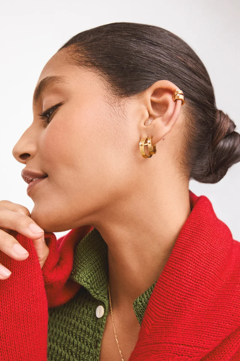 Monday Morning Mood Double Hoops - Image 2