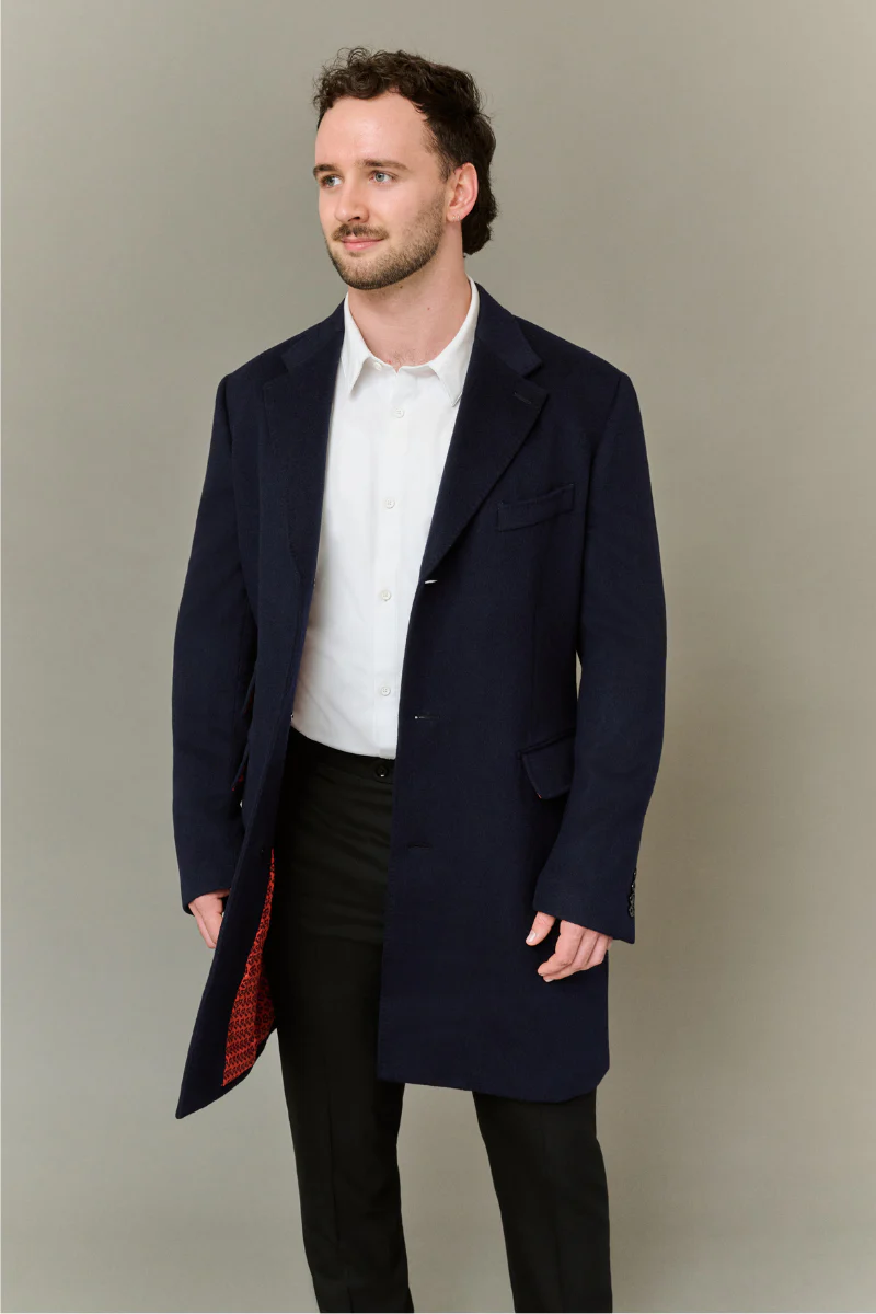 Navy Overcoat - Image 3
