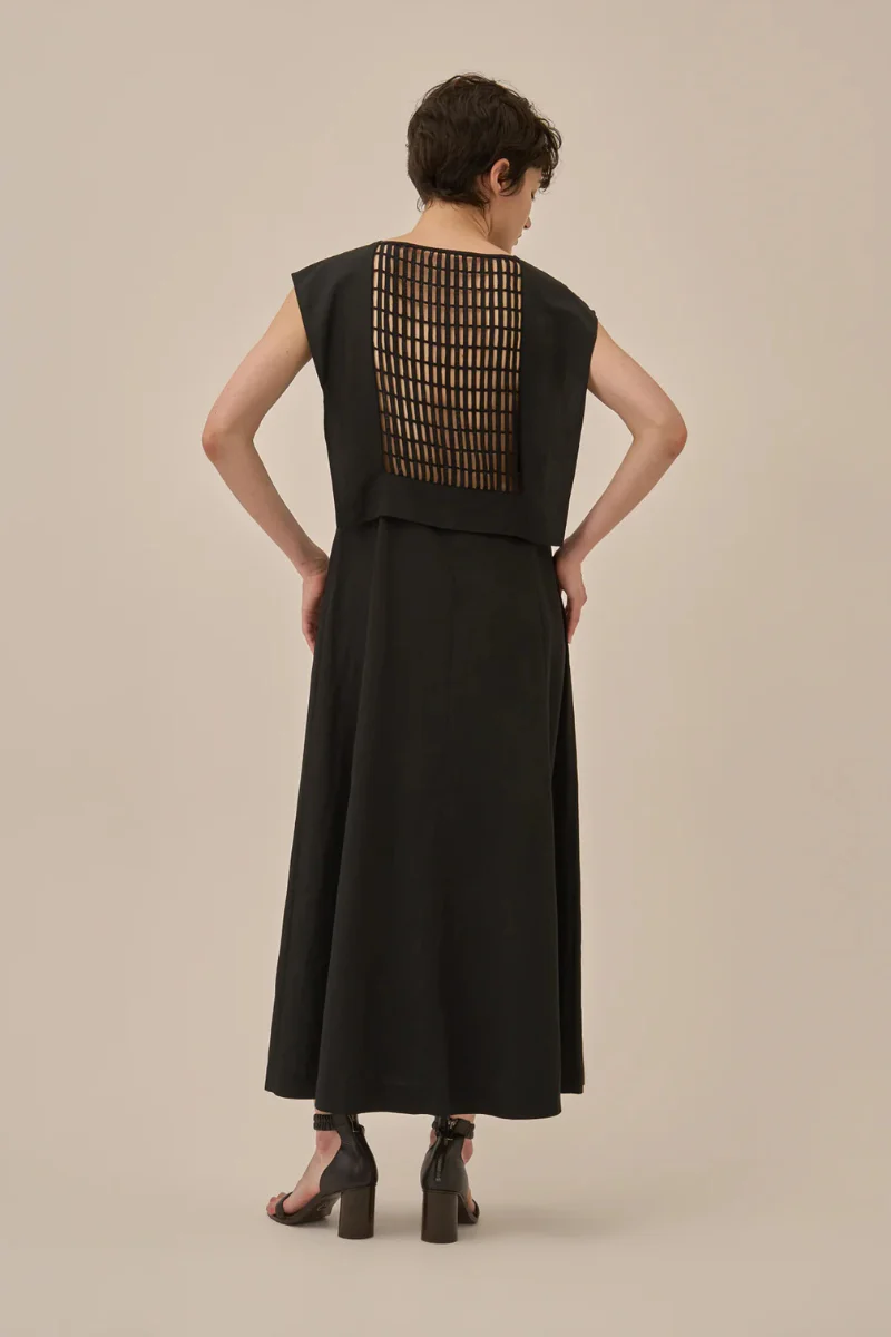 Nina Ladder Panel Dress - Image 3