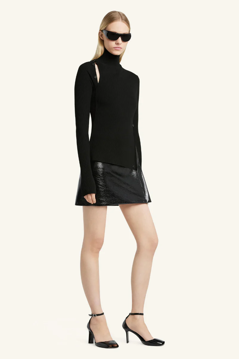 Oblique Buttoned Sweater - Image 3