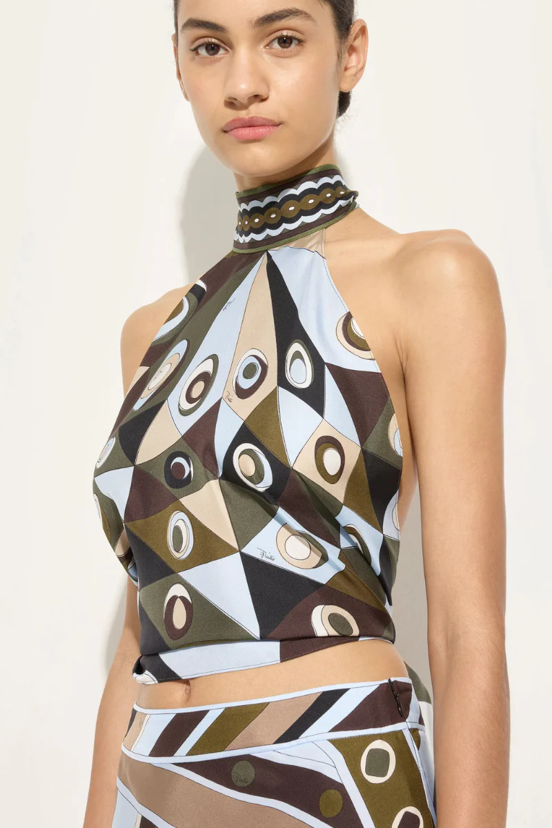 Occhi Print Halter Top - Image 2