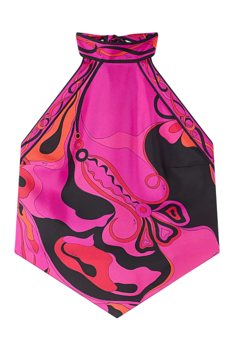 Occhi Print Halter Top
