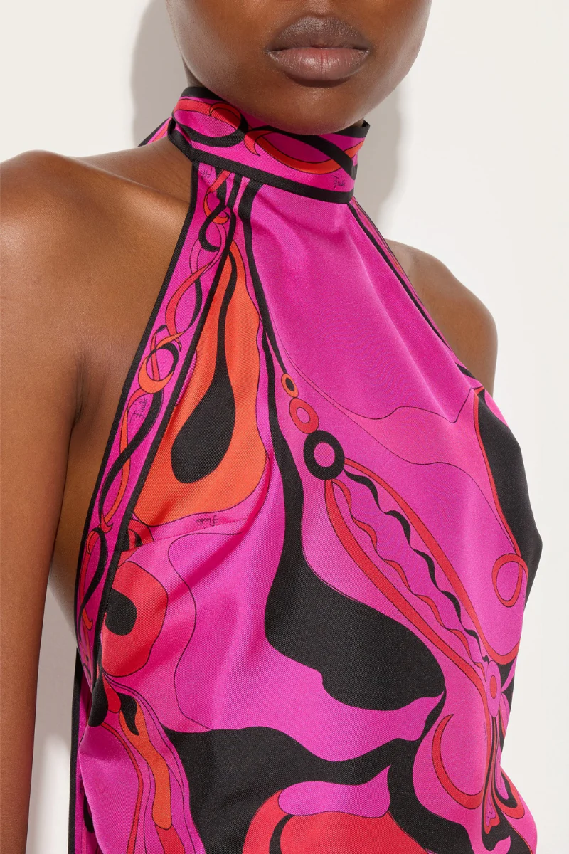 Occhi Print Halter Top - Image 3