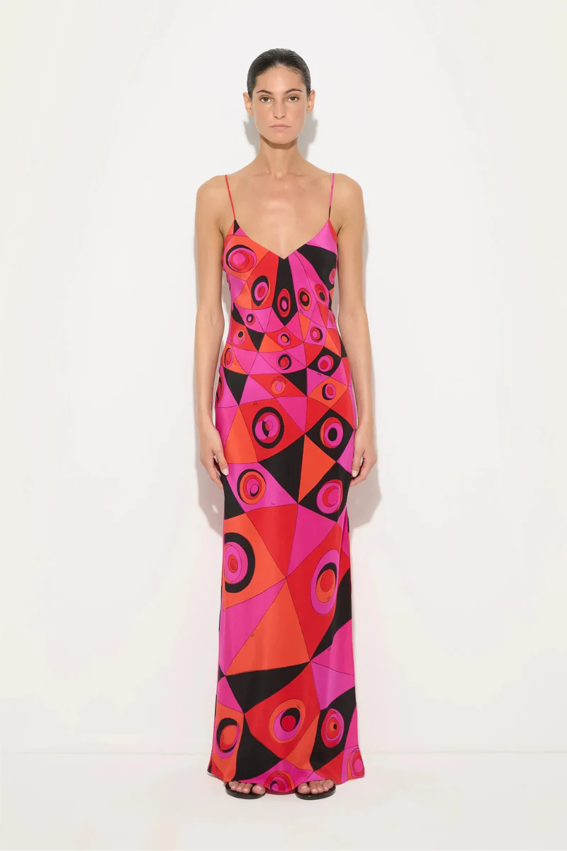 Occhi Print Silk Dress - Image 2