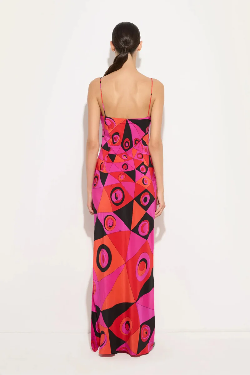 Occhi Print Silk Dress - Image 5