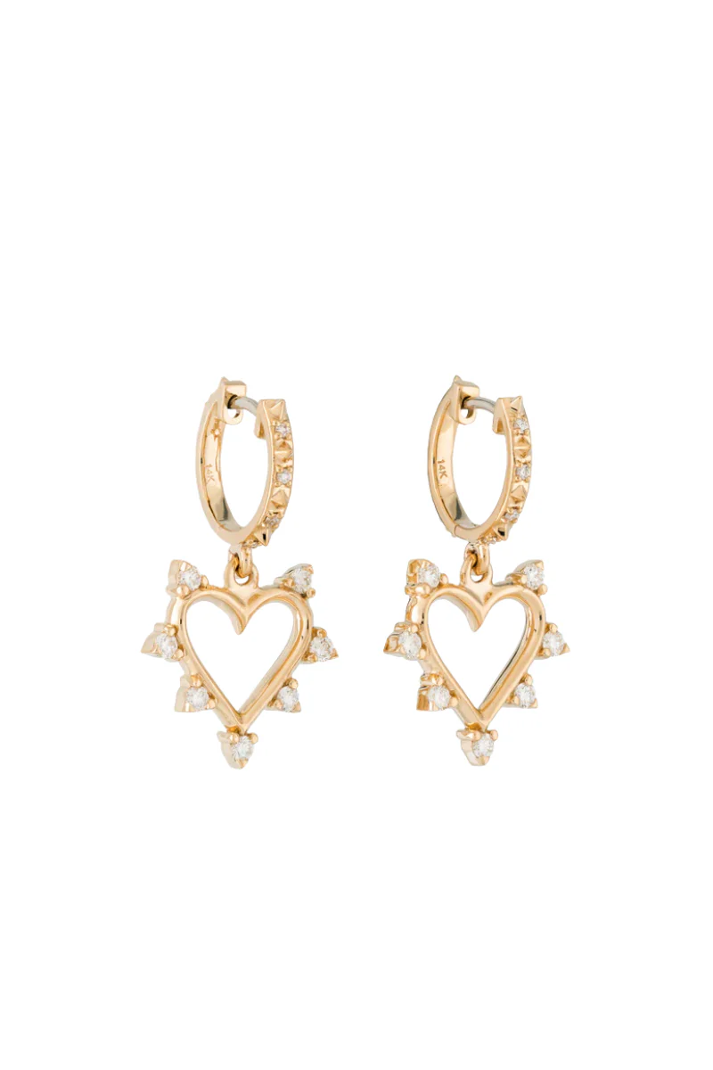 Open Heart Earrings - Image 3