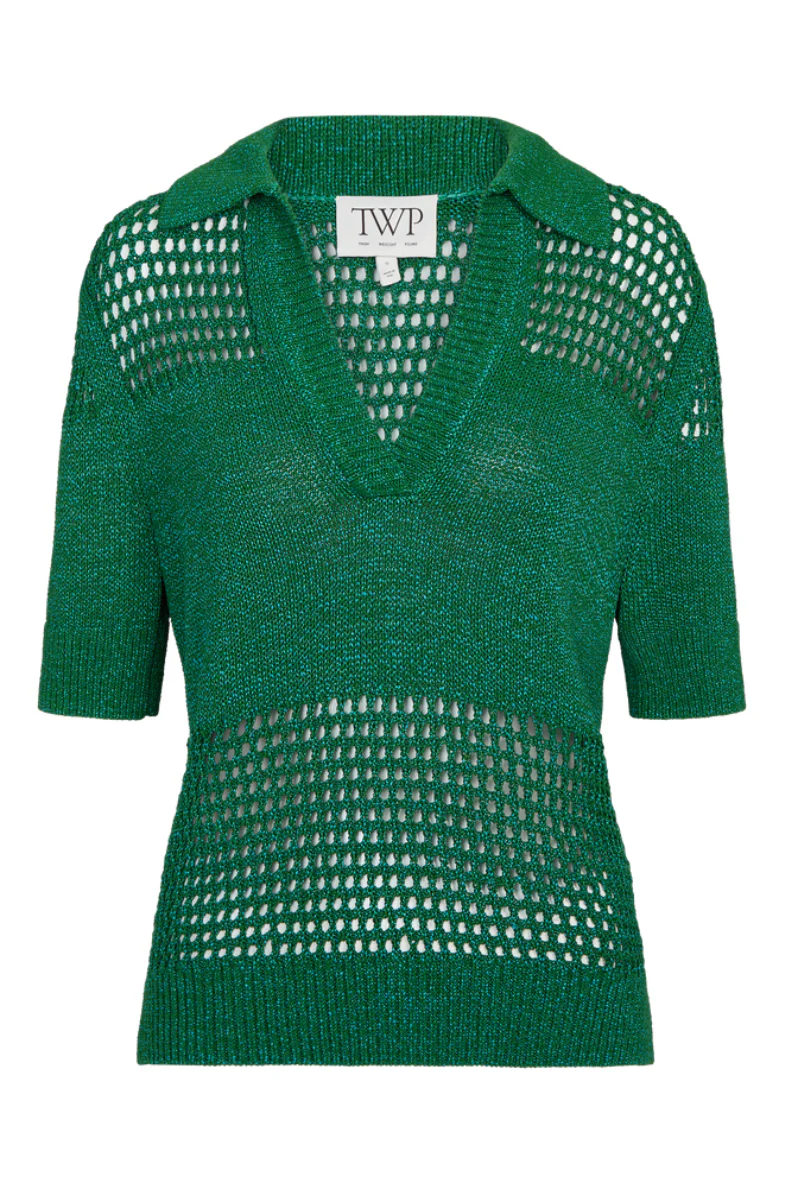 Open Knit Polo