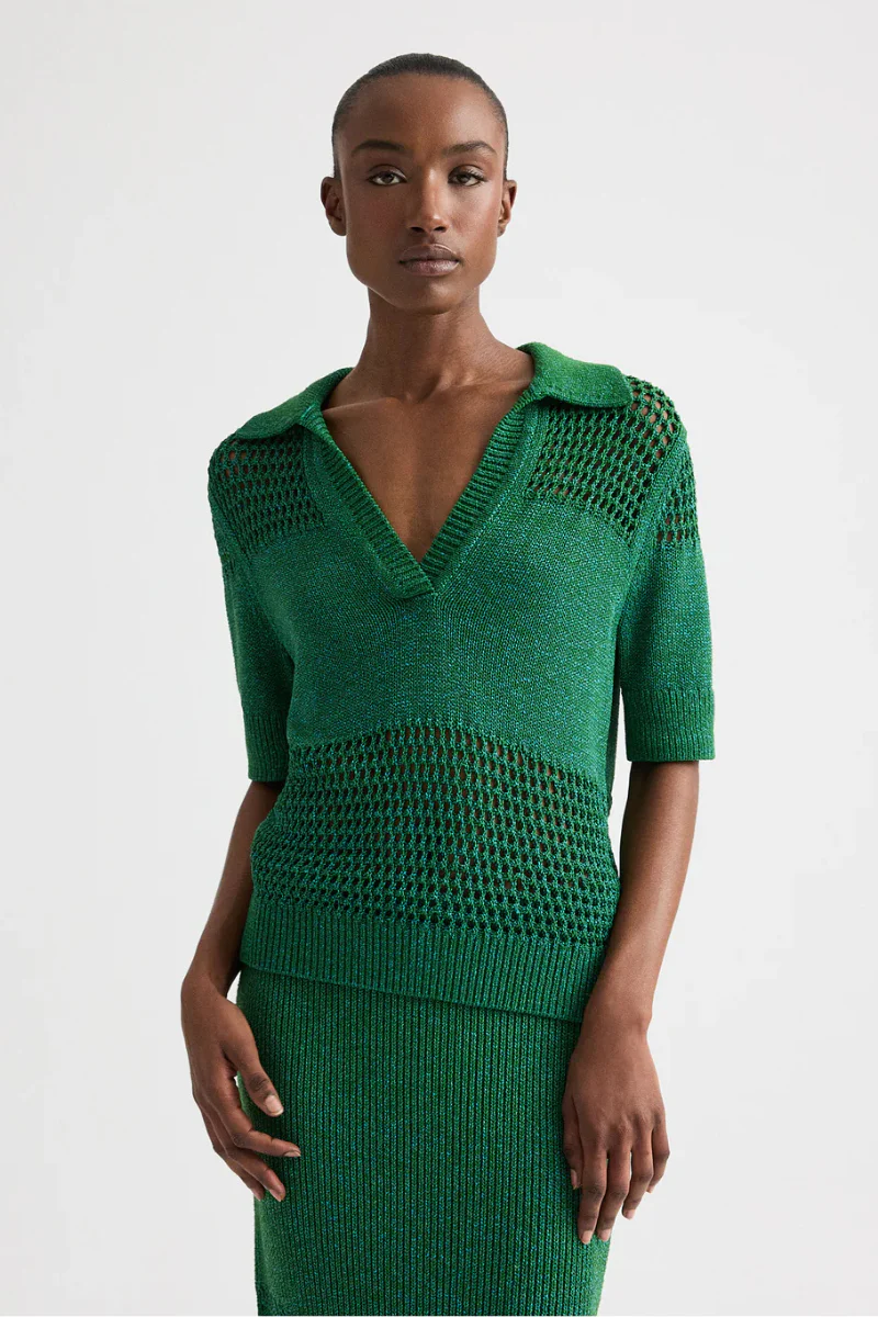 Open Knit Polo - Image 2