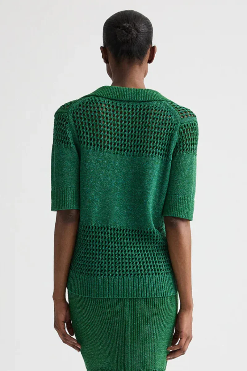 Open Knit Polo - Image 4