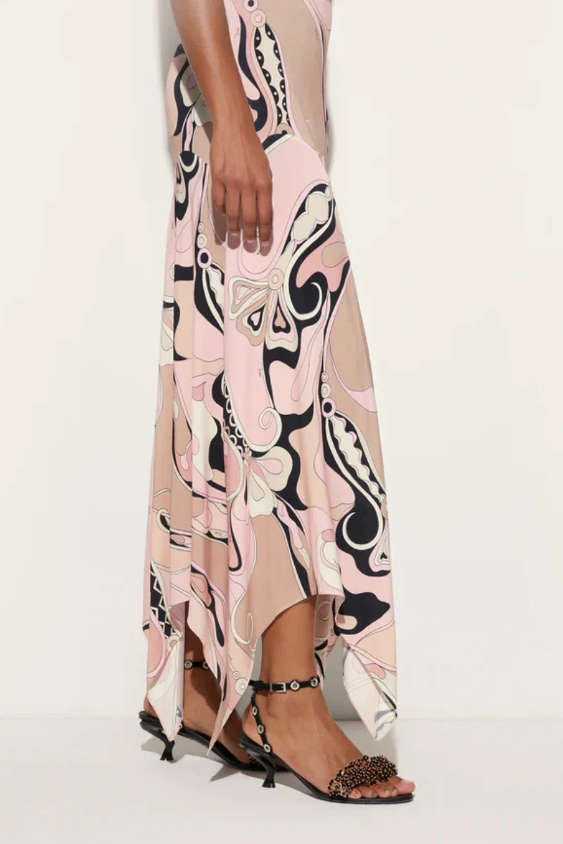 Orchidee Print Long Dress - Image 5