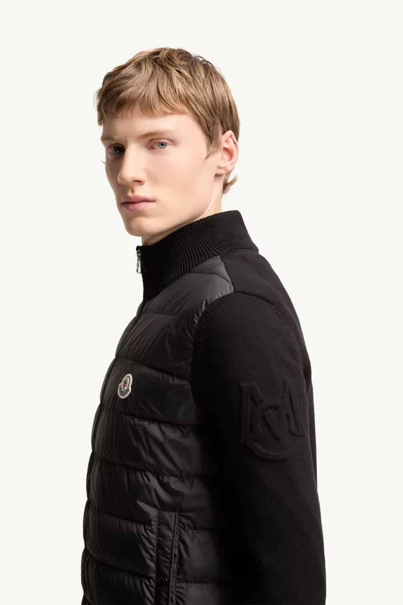 Padded Zip-Up Cardigan - Image 3