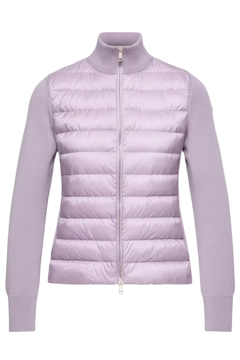 Padded Zip-Up Cardigan