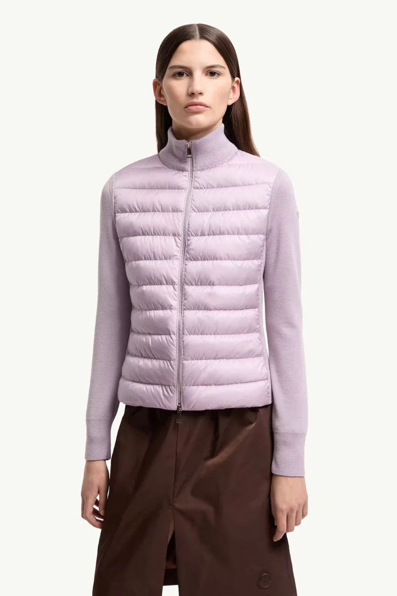 Padded Zip-Up Cardigan - Image 2
