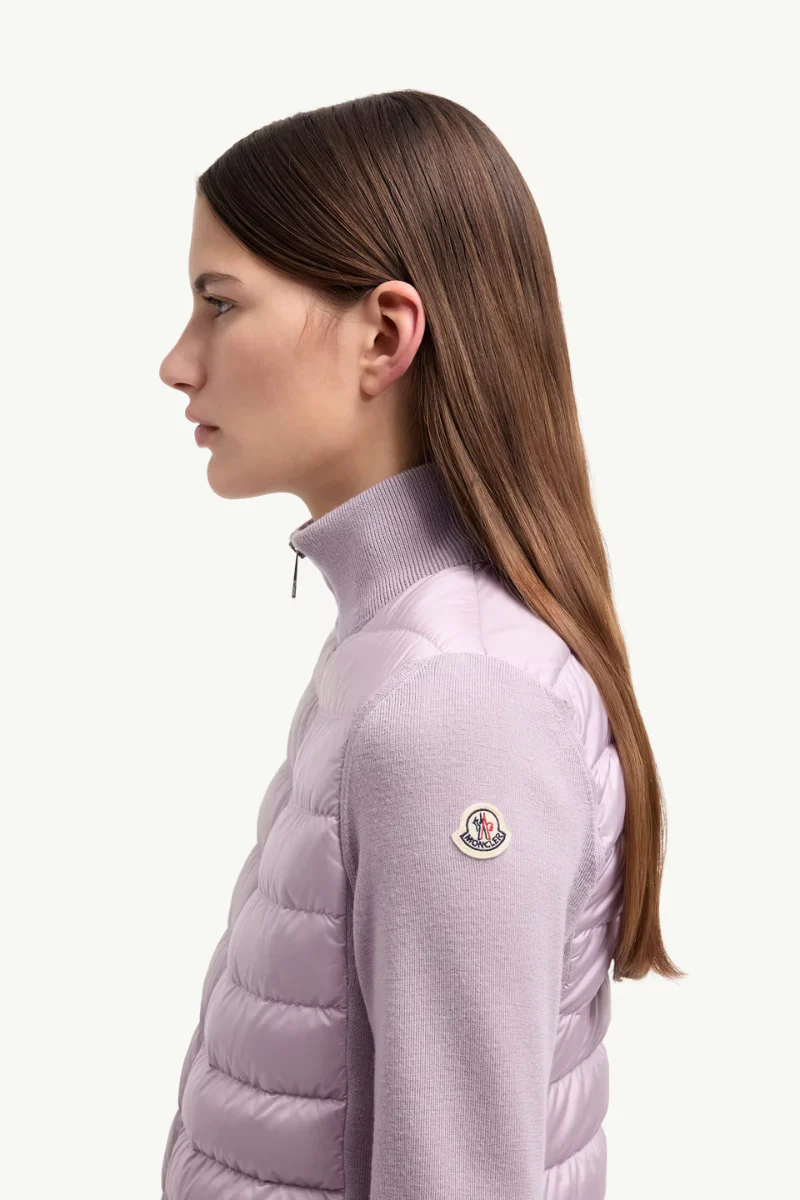 Padded Zip-Up Cardigan - Image 3