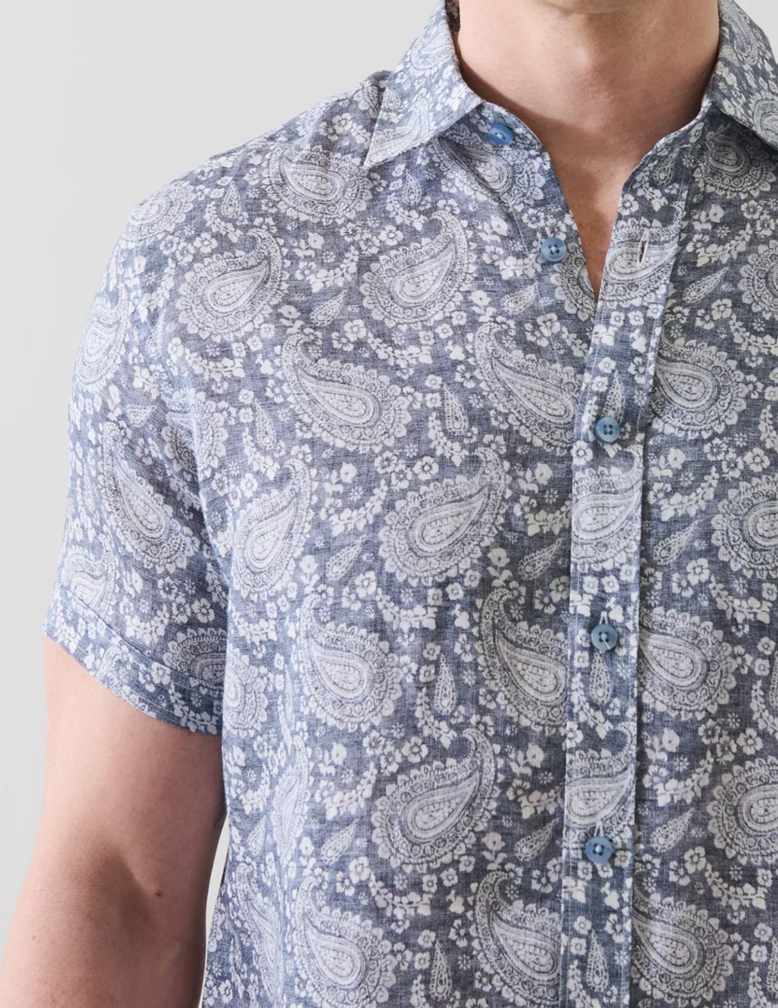 Paisley Print Linen Shirt - Image 2