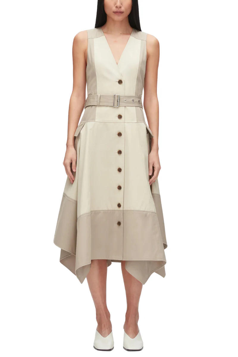 Patchwork Utility Dress - Image 5