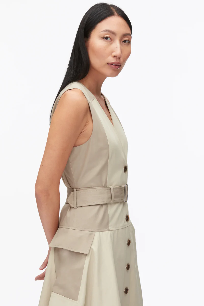 Patchwork Utility Dress - Image 8