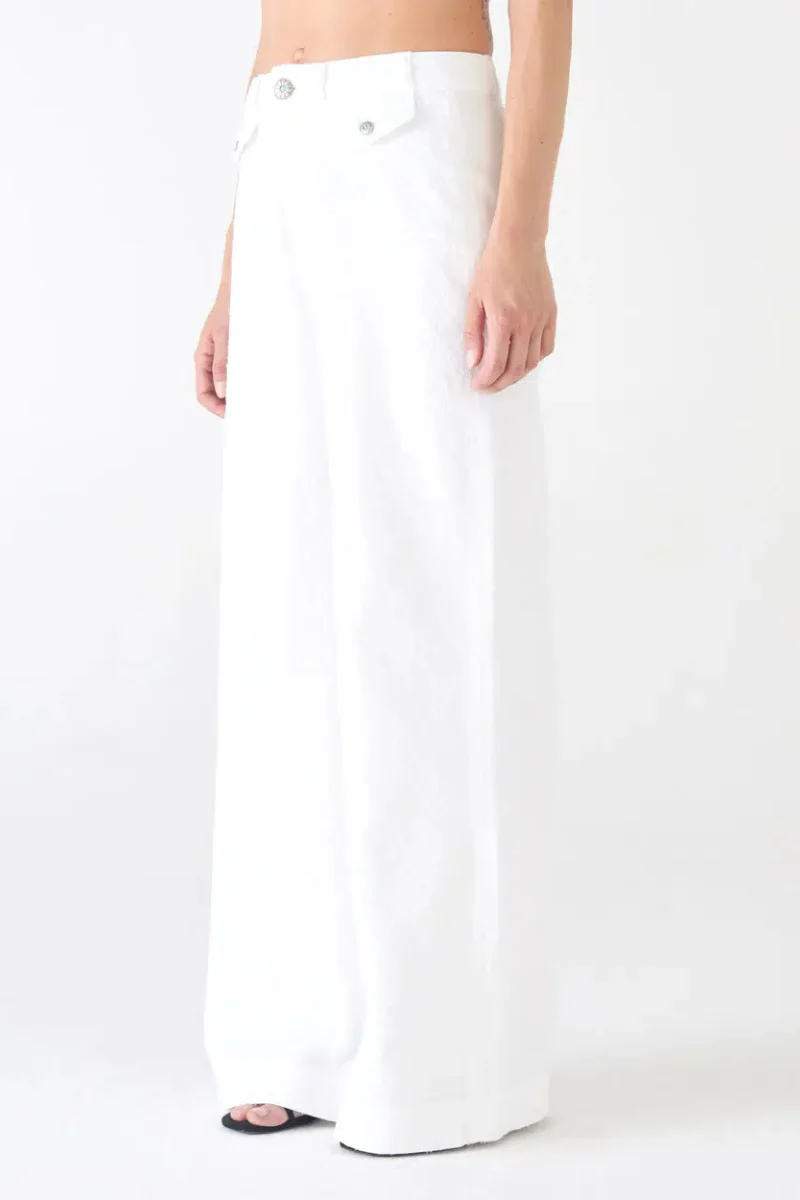 Pin Diamond Wide Leg Jeans - Image 3