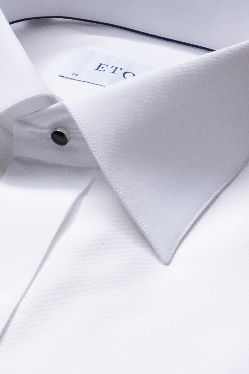 Piqué Tuxedo Shirt, Slim - Image 4