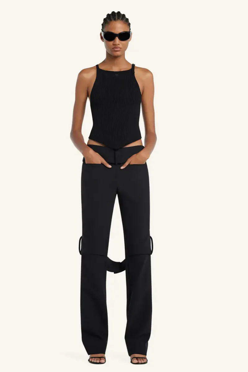 Pointy Buckle Rib Top - Image 7