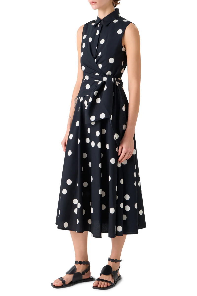 Polka Dot Midi Dress - Image 3