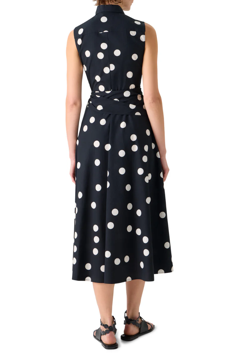 Polka Dot Midi Dress - Image 5