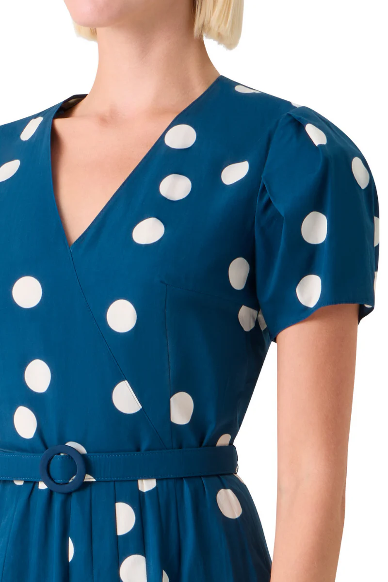 Polka Dot Midi Dress - Image 4