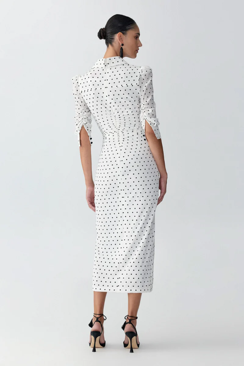 Polka Dot Shirt Dress - Image 3