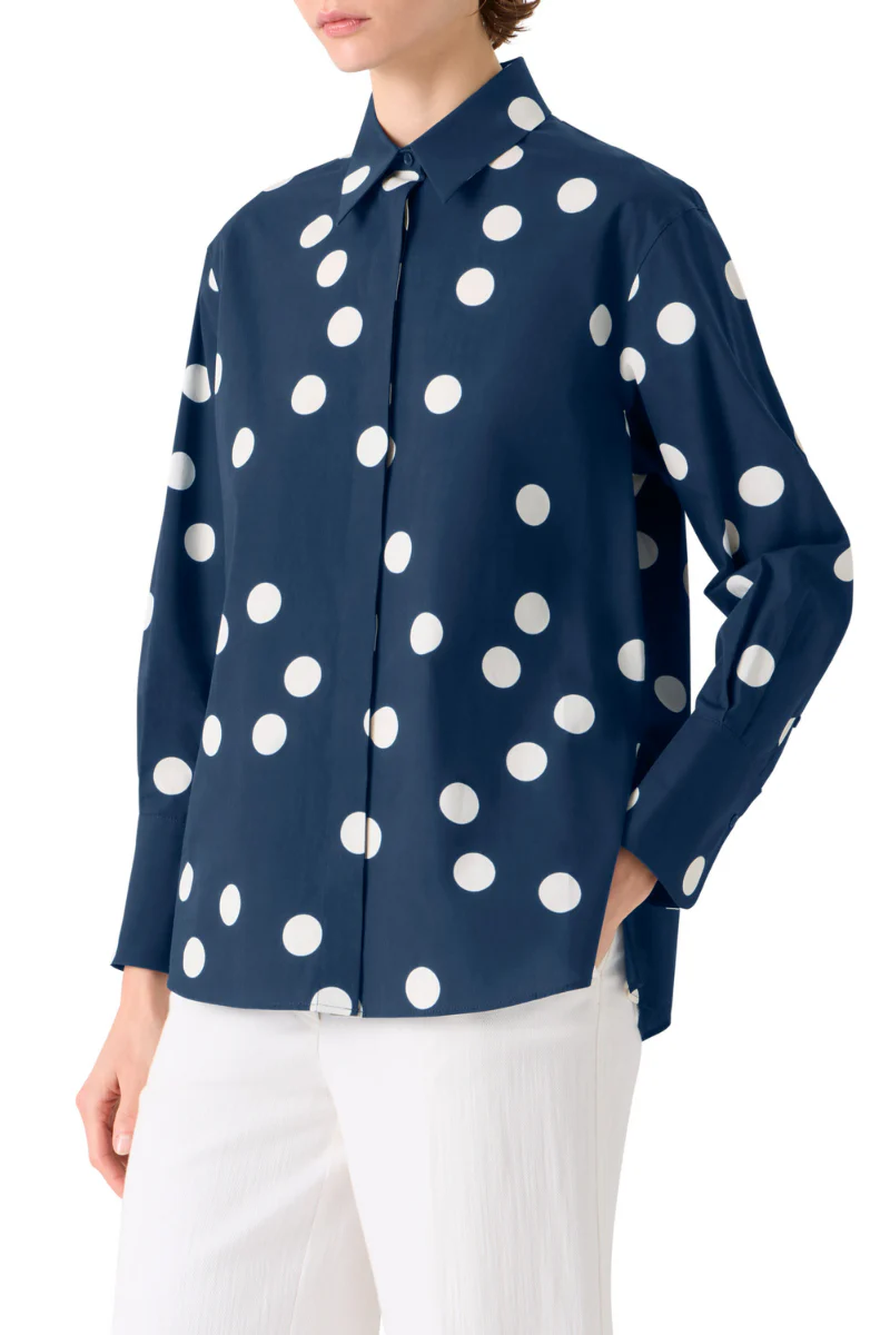 Polka Dot Tunic Blouse - Image 3