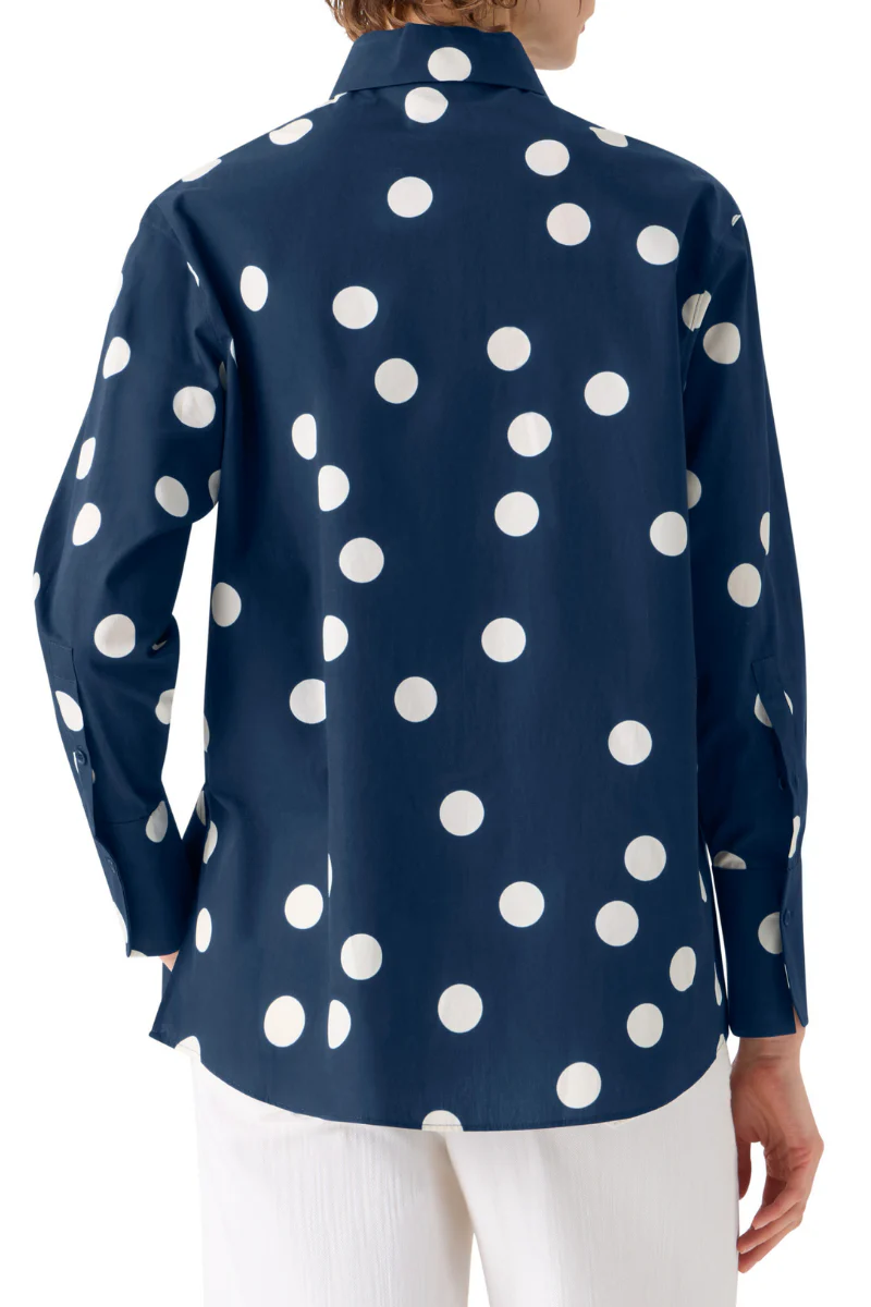 Polka Dot Tunic Blouse - Image 4
