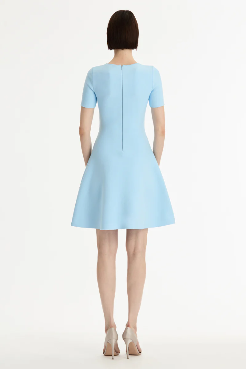 Porcelain Flower Appliqué Dress - Image 3