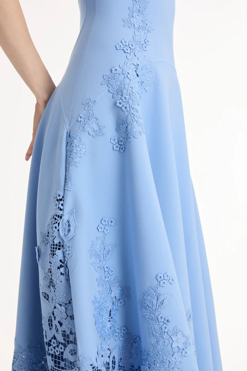 Porcelain Flower Guipure Dress - Image 2