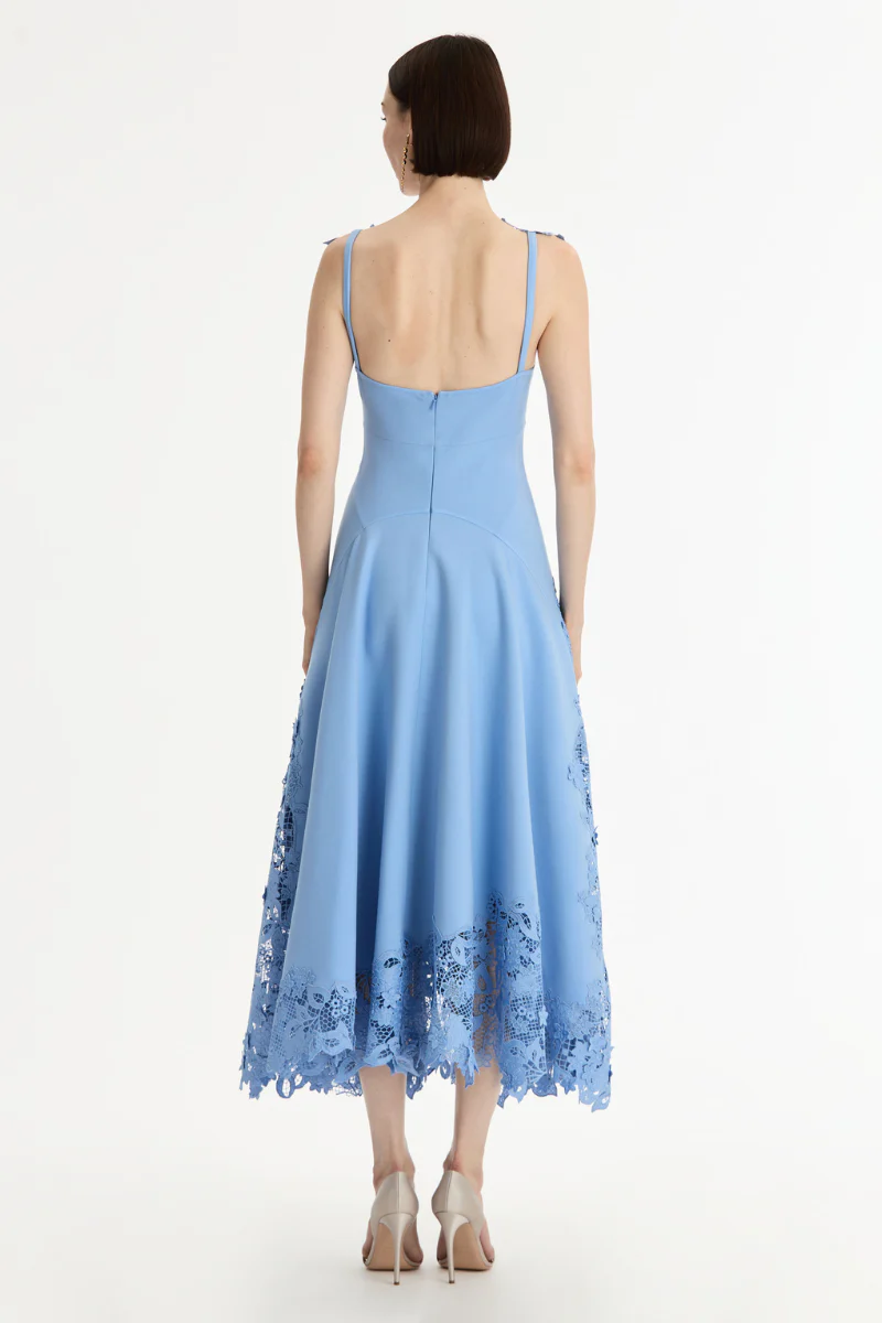 Porcelain Flower Guipure Dress - Image 3