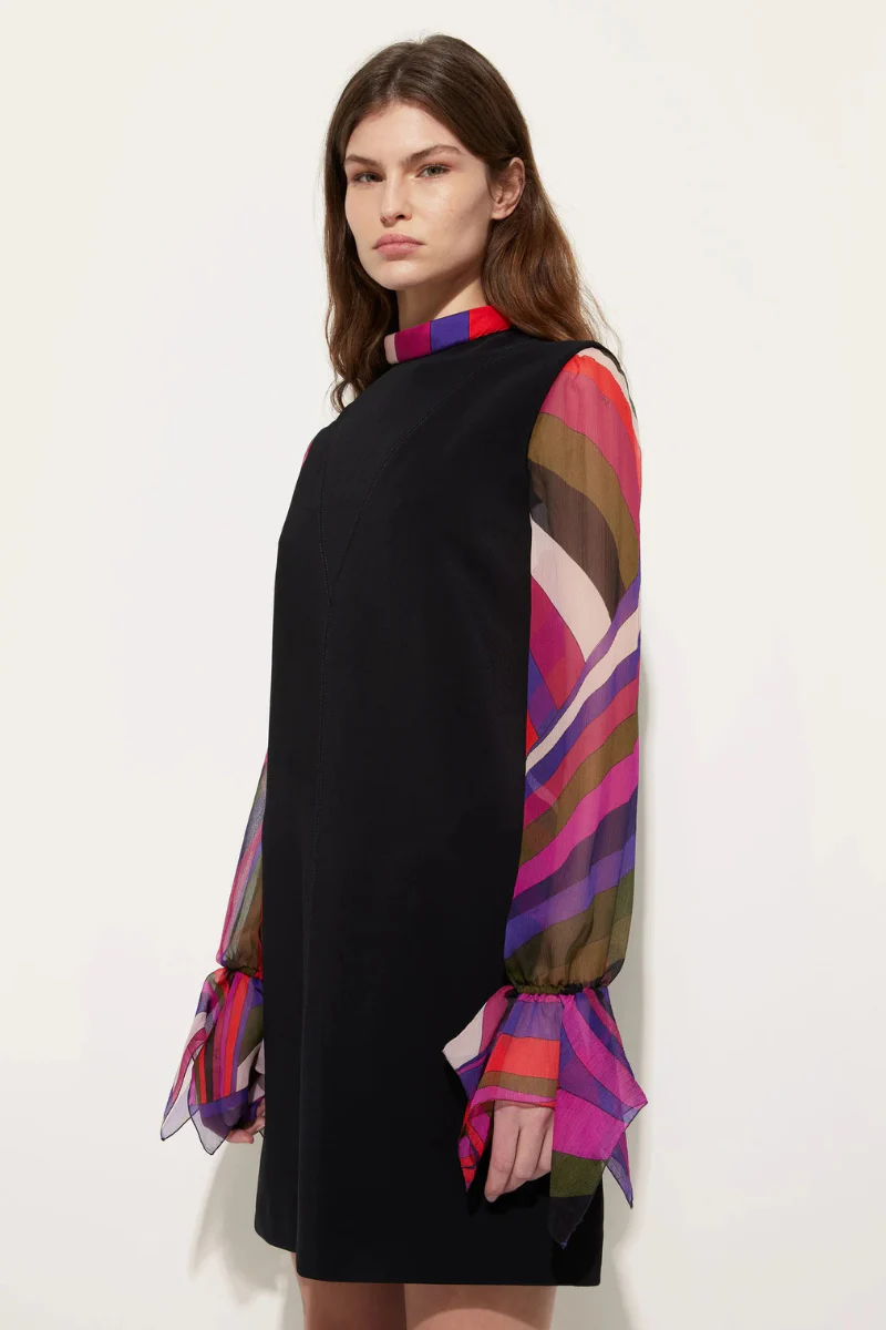 Printed Sleeve Sheath Dress - Image 3