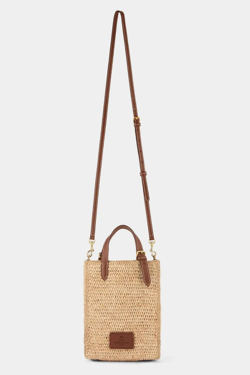 Raffia Eyes Mini Cross-Body Tote - Image 3