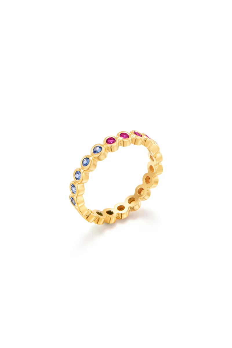 Rainbow Eternity Ring