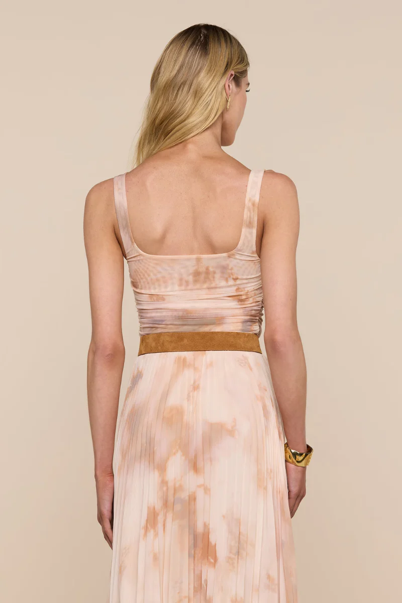 Rasha Shirred Mesh Tank - Image 2