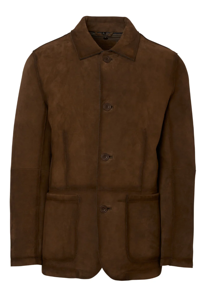 Raw Edge Suede Jacket