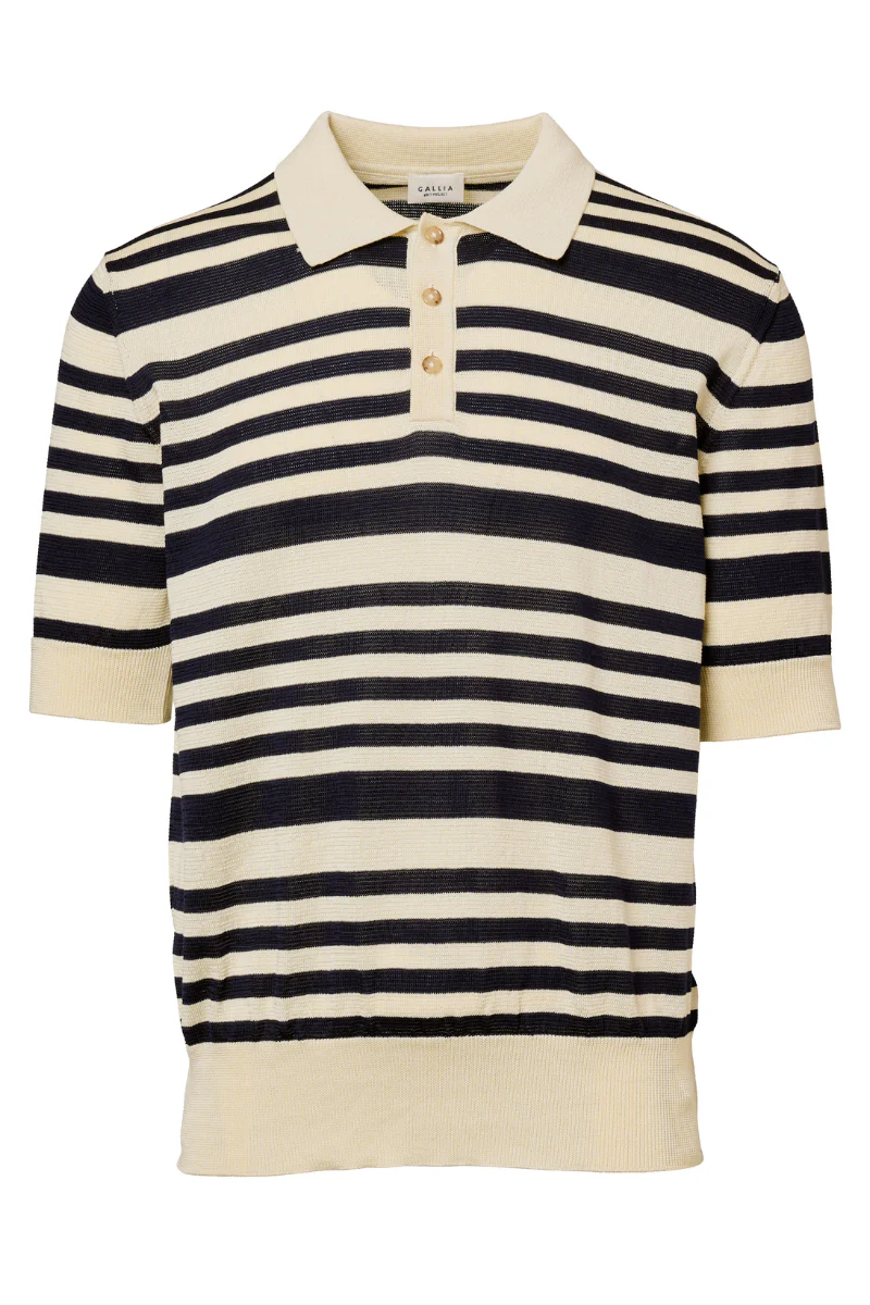 Retro Striped Polo