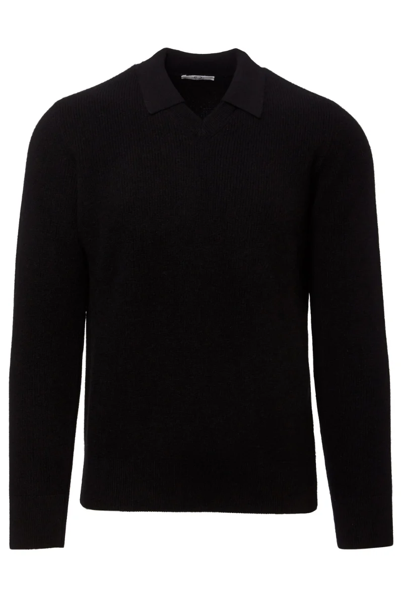 Rib Knit Johnny Color Polo