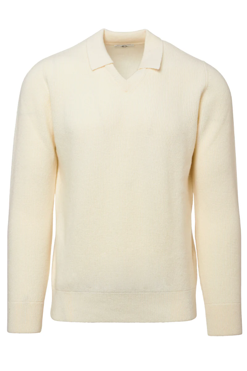 Rib Knit Johnny Color Polo - Image 2