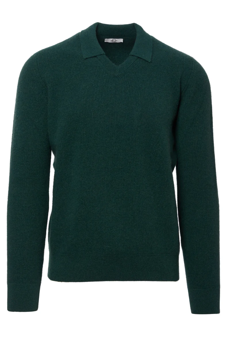 Rib Knit Johnny Color Polo - Image 3